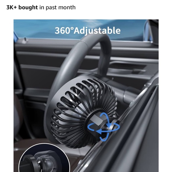 Tripole Car Vent Fan-SEE PICS 4 INFO (1 of 2 available) - Picture 5 of 7
